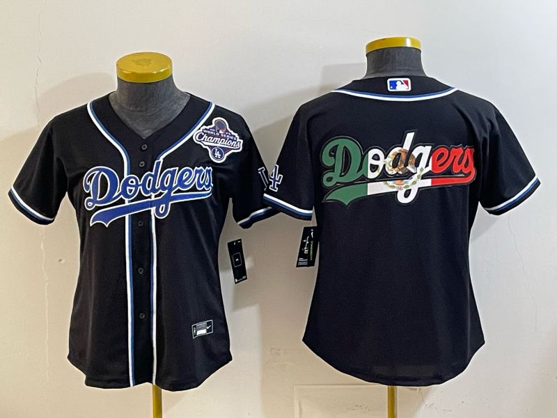 Youth 2026 Los Angeles Dodgers Blank Black Game Nike MLB Jersey style 009->youth mlb jersey->Youth Jersey